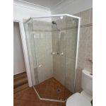 Australia Custom made Semi-Frameless Diamond Shower Screen (1000-1100) * (1000-1100) * 1950